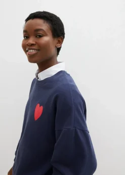 Oversized-Sweatshirt aus Bio-Baumwolle Damen Sweat|Bekleidung·Blusen & Tuniken
