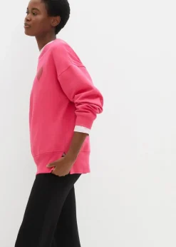 Damen bonprix Sweat|Bekleidung·Blusen & Tuniken|Oversized-Sweatshirt aus Bio-Baumwolle
