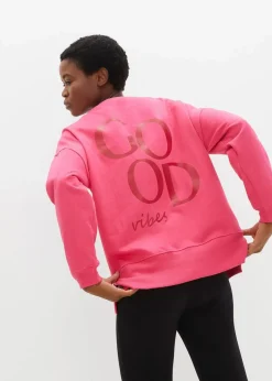 Damen bonprix Sweat|Bekleidung·Blusen & Tuniken|Oversized-Sweatshirt aus Bio-Baumwolle