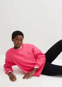 Damen bonprix Sweat|Bekleidung·Blusen & Tuniken|Oversized-Sweatshirt aus Bio-Baumwolle