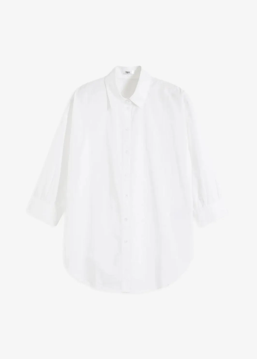 Damen bonprix Bekleidung·Jacken & Mäntel|Blusen & Tuniken|Oversize-Hemd aus Baumwolle mit 3/4 Arm