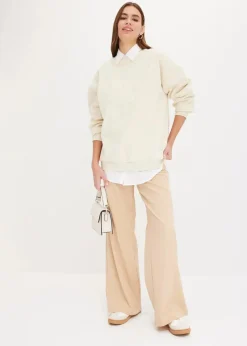 Damen bonprix Bekleidung·Jacken & Mäntel|Blusen & Tuniken|Oversize-Hemd aus Baumwolle mit 3/4 Arm