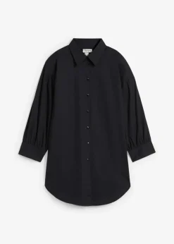 Best Oversize-Hemd aus Baumwolle mit 3/4 Arm Damen Blusen & Tuniken|Bekleidung·Jacken & Mäntel