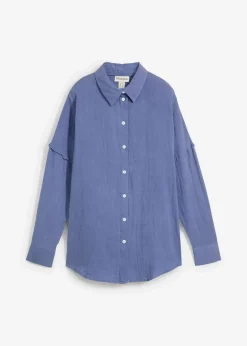 Damen bonprix Blusen & Tuniken|Zweiteiler & Sets|Oversize-Hemd aus luftigem Musselin