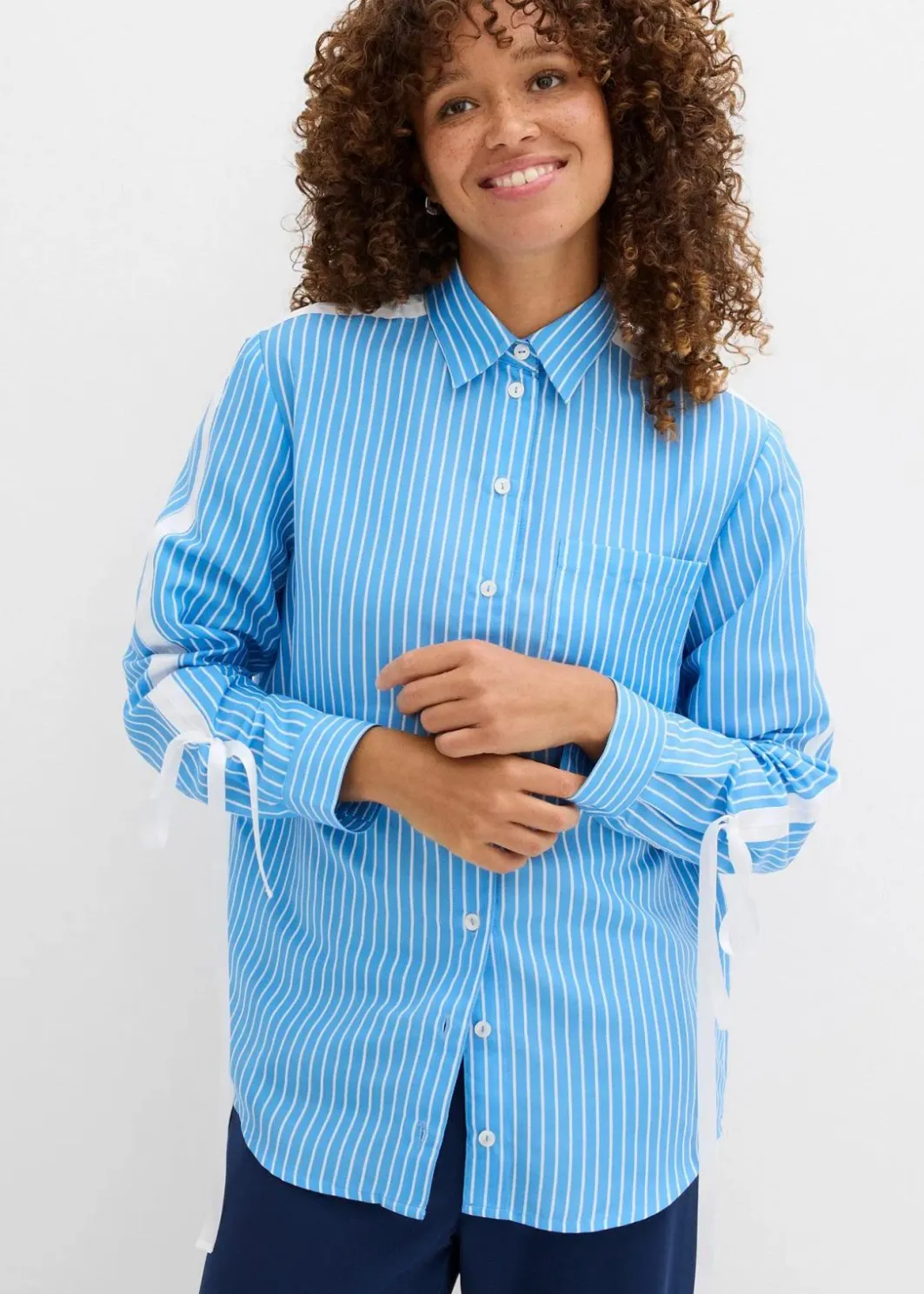 Damen bonprix Bekleidung·Jacken & Mäntel|Nachhaltigere Materialien|Oversize-Hemd aus reiner Bio-Baumwolle