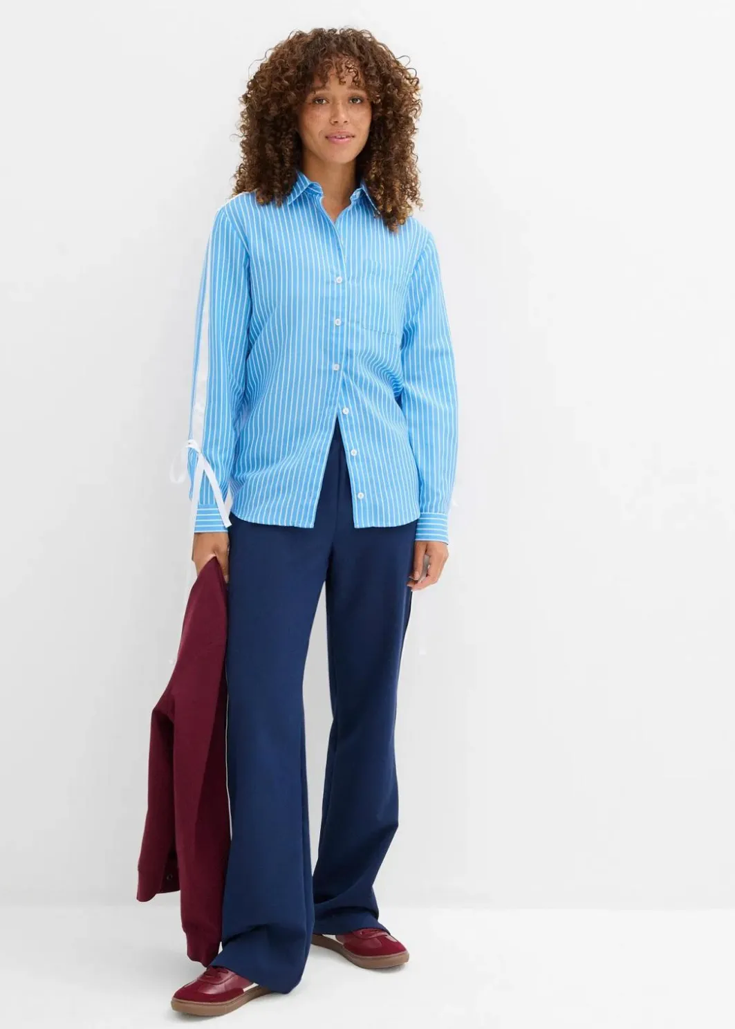 Damen bonprix Bekleidung·Jacken & Mäntel|Nachhaltigere Materialien|Oversize-Hemd aus reiner Bio-Baumwolle