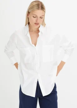 Sale Oversize-Hemdbluse aus reiner Baumwolle Damen Blusen & Tuniken