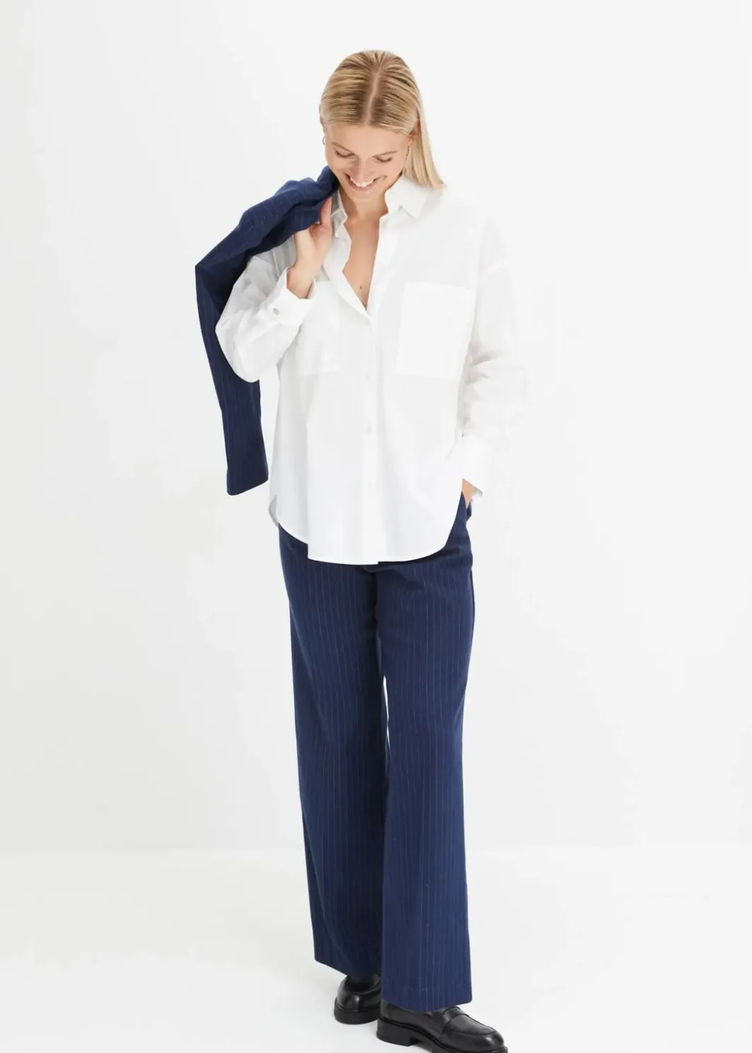 Sale Oversize-Hemdbluse aus reiner Baumwolle Damen Blusen & Tuniken