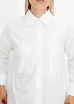 Sale Oversize-Hemdbluse aus reiner Baumwolle Damen Blusen & Tuniken