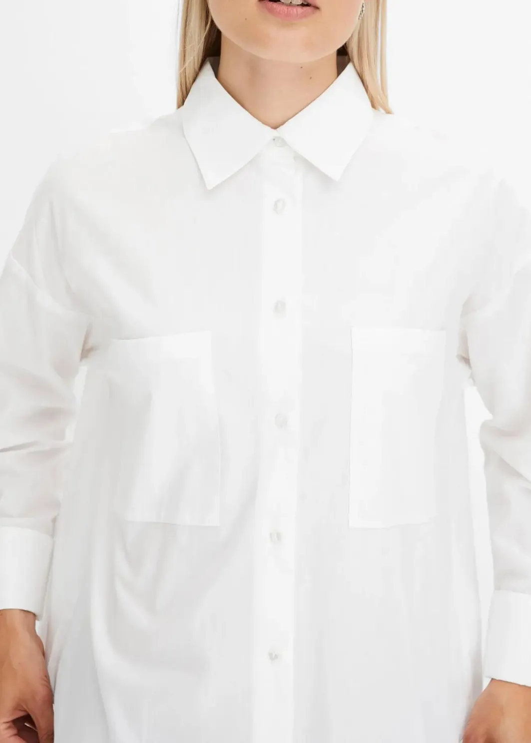 Sale Oversize-Hemdbluse aus reiner Baumwolle Damen Blusen & Tuniken
