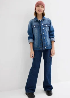 Kinder bonprix Mädchen 9-16 Jahre·Jacken & Outdoor|Oversize-Jeansjacke