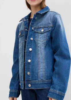 Kinder bonprix Mädchen 9-16 Jahre·Jacken & Outdoor|Oversize-Jeansjacke
