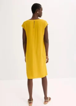 Hot Oversize-Kleid aus strukturiertem Crêpe Damen Kleider|Bekleidung·Pullover & Strickjacken