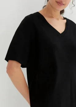 Damen bonprix Bekleidung·Röcke|Bekleidung·Pullover & Strickjacken|Oversize-Kleid mit aus reiner Baumwolle (2er Pack)