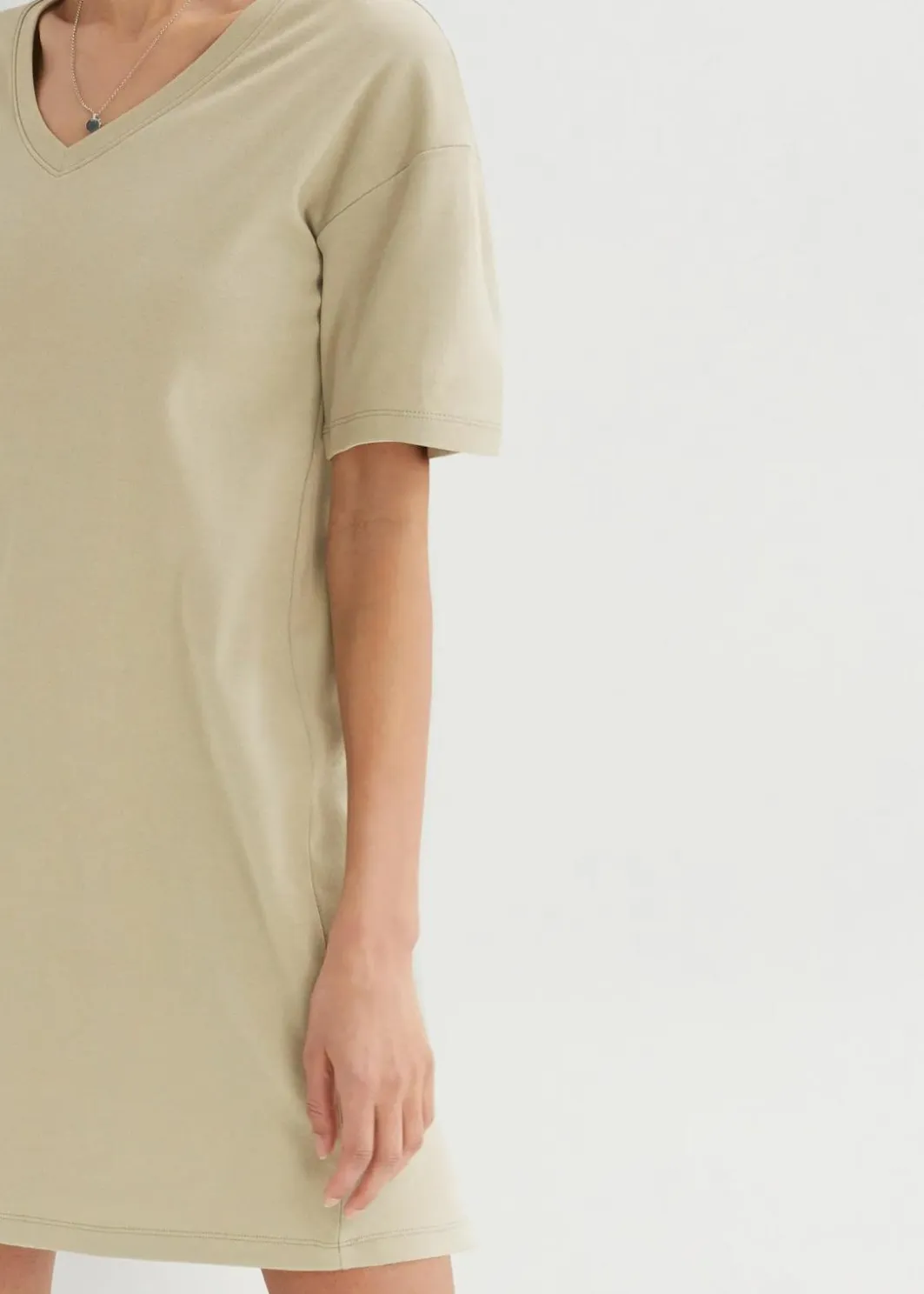 Best Oversize-Kleid mit aus reiner Baumwolle (2er Pack) Damen Kleider|Basics