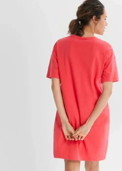 Damen bonprix Kleider|Basics|Oversize-Kleid mit aus reiner Baumwolle (2er Pack)