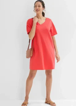 Damen bonprix Kleider|Basics|Oversize-Kleid mit aus reiner Baumwolle (2er Pack)