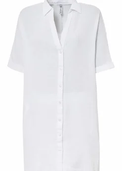 Damen bonprix Bekleidung·Jacken & Mäntel|Blusen & Tuniken|Oversize-Longbluse aus softem Musselin