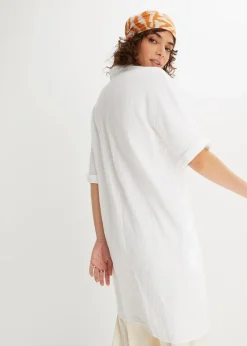 Damen bonprix Bekleidung·Jacken & Mäntel|Blusen & Tuniken|Oversize-Longbluse aus softem Musselin