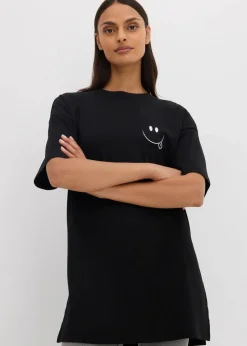 Clearance Oversize-Longshirt aus reiner Bio-Baumwolle Damen Shirts & Tops|Nachhaltigere Materialien