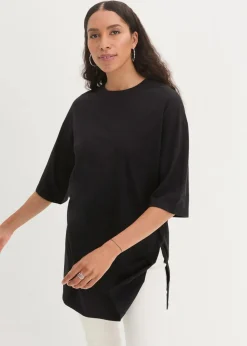 Best Oversize-Longshirt aus reiner Bio-Baumwolle Damen Shirts & Tops|Nachhaltigere Materialien