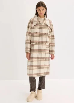Damen bonprix Jacken & Mäntel|Oversize-Mantel aus weichem Woll-Mix