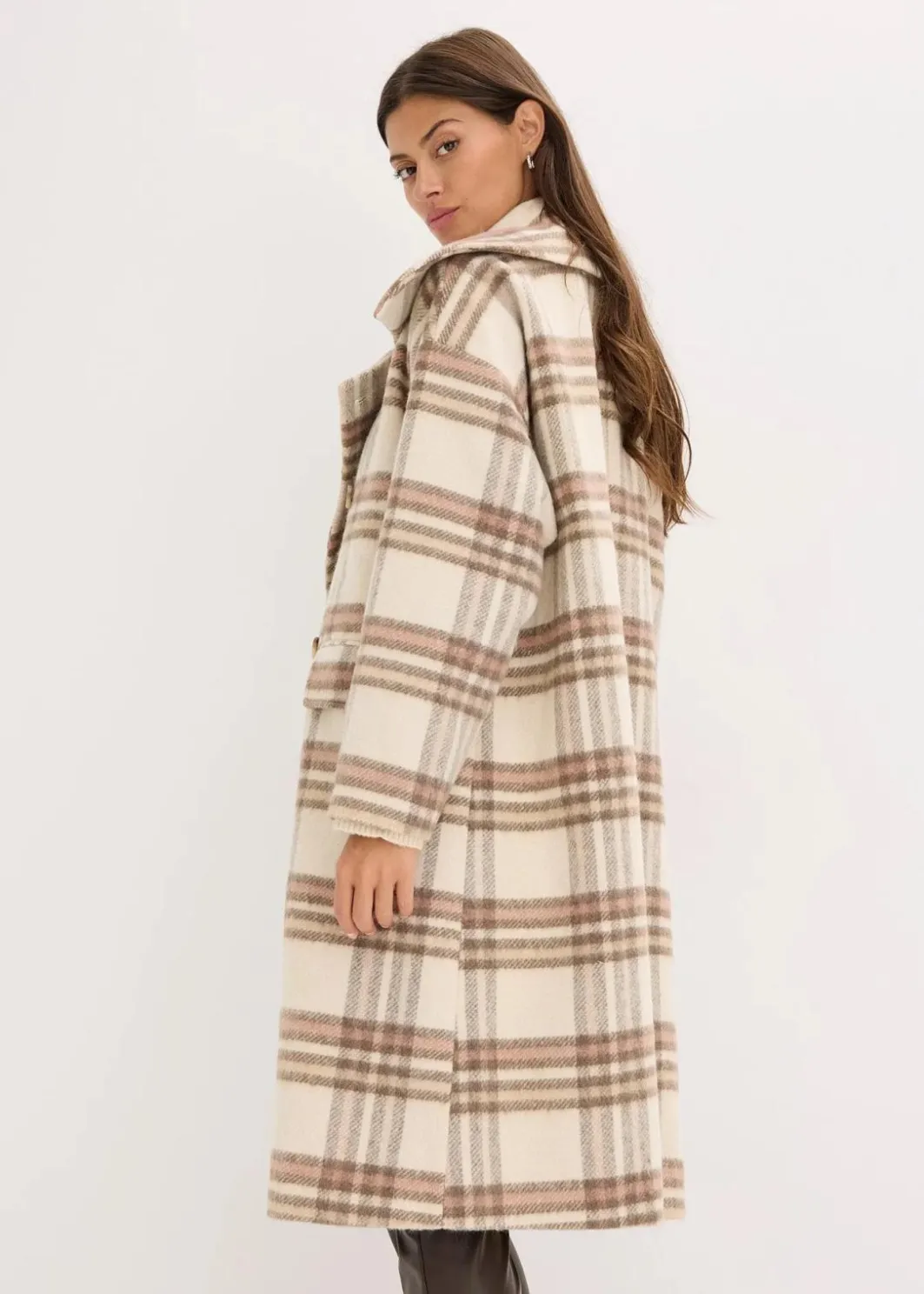 Damen bonprix Jacken & Mäntel|Oversize-Mantel aus weichem Woll-Mix