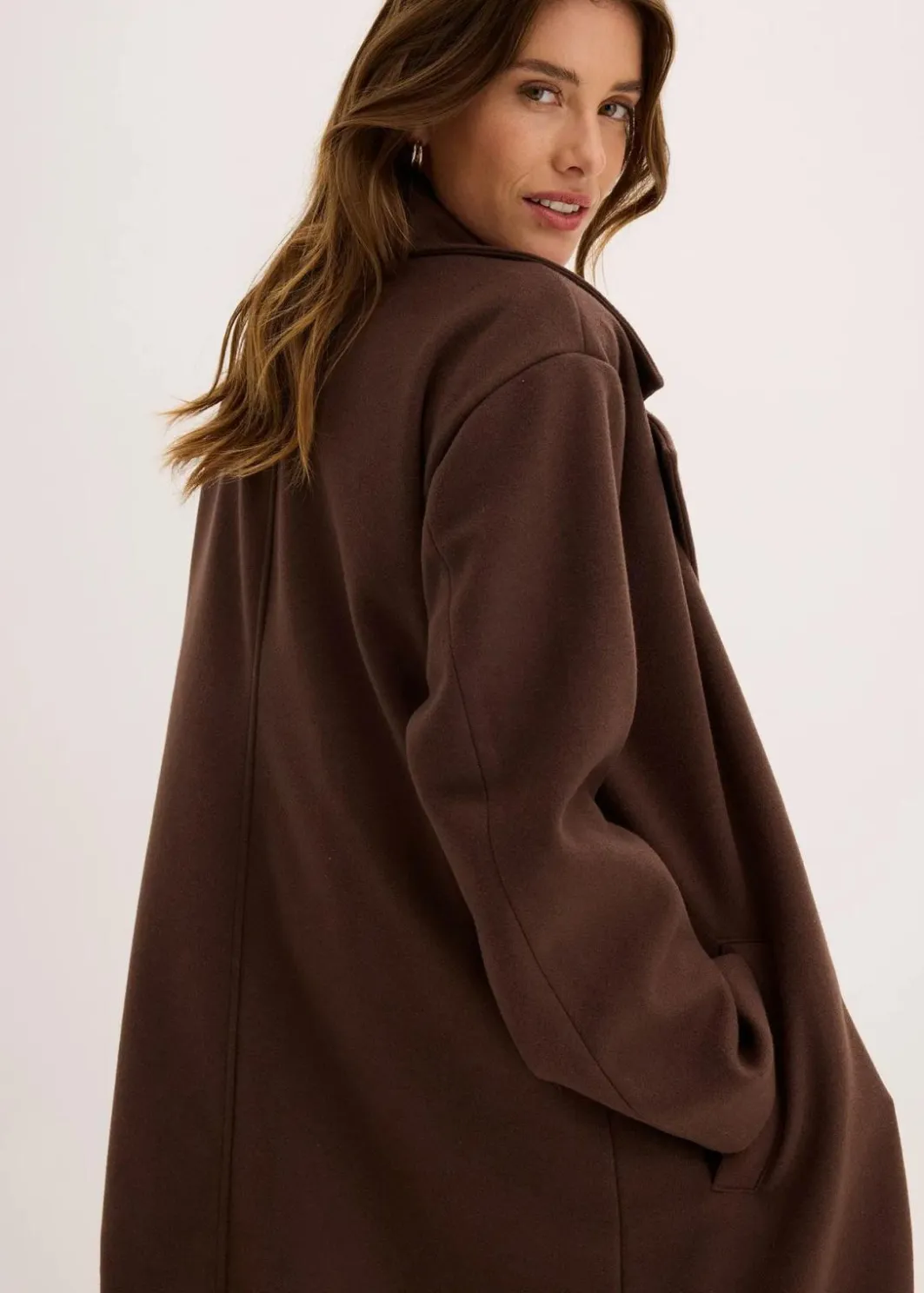 Discount Oversize-Mantel in Wolloptik Damen Jacken & Mäntel|Bekleidung·Hosen