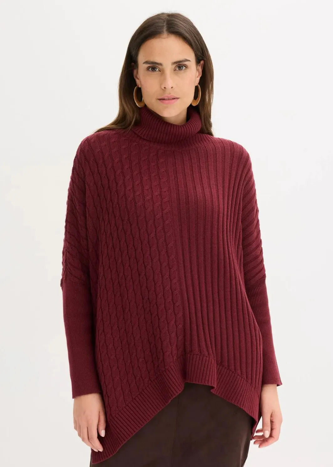 Hot Oversize-Poncho Pullover Damen Bekleidung·Umstandsmode|Strickmode