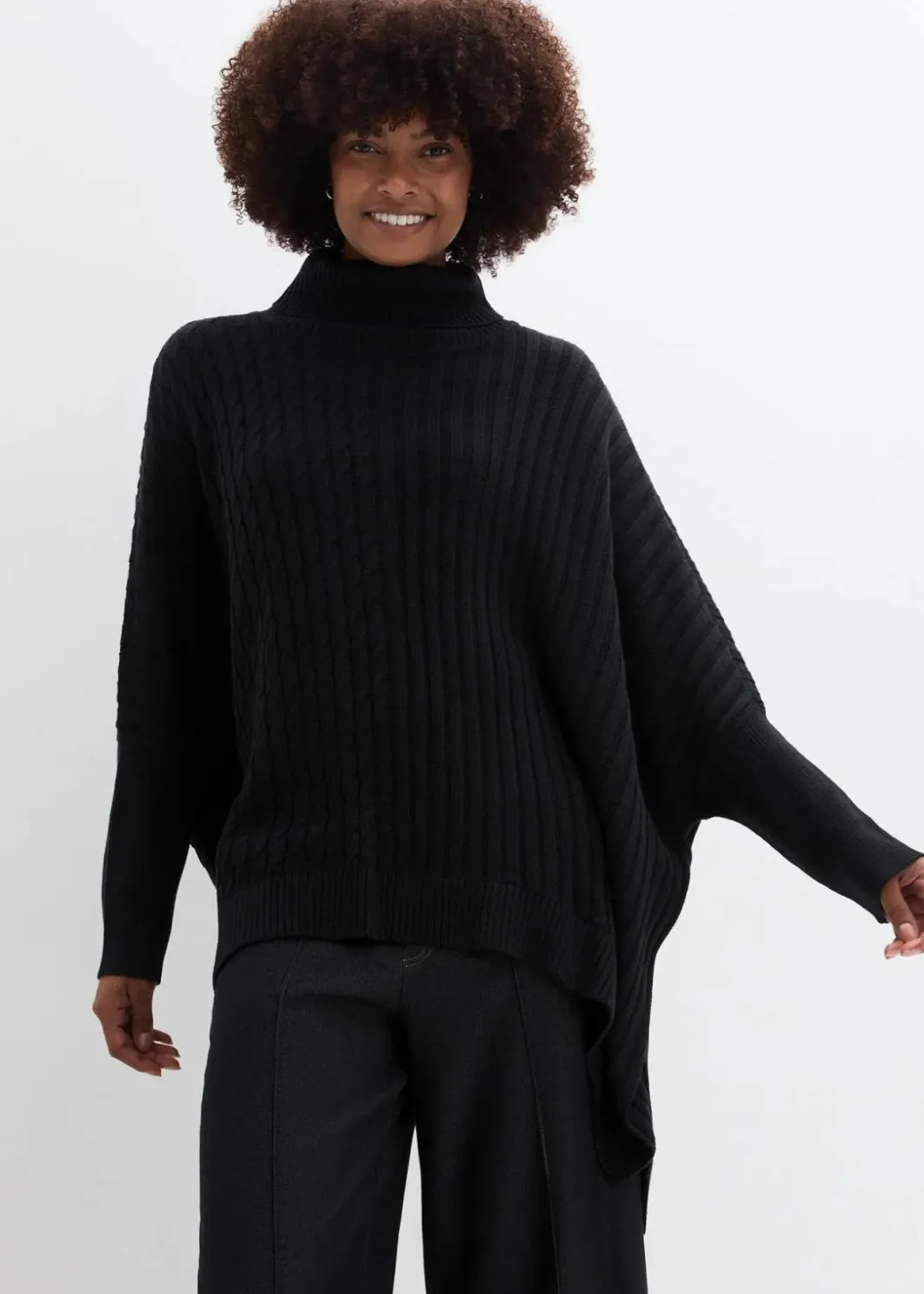 Sale Oversize-Poncho Pullover Damen Bekleidung·Umstandsmode|Strickmode