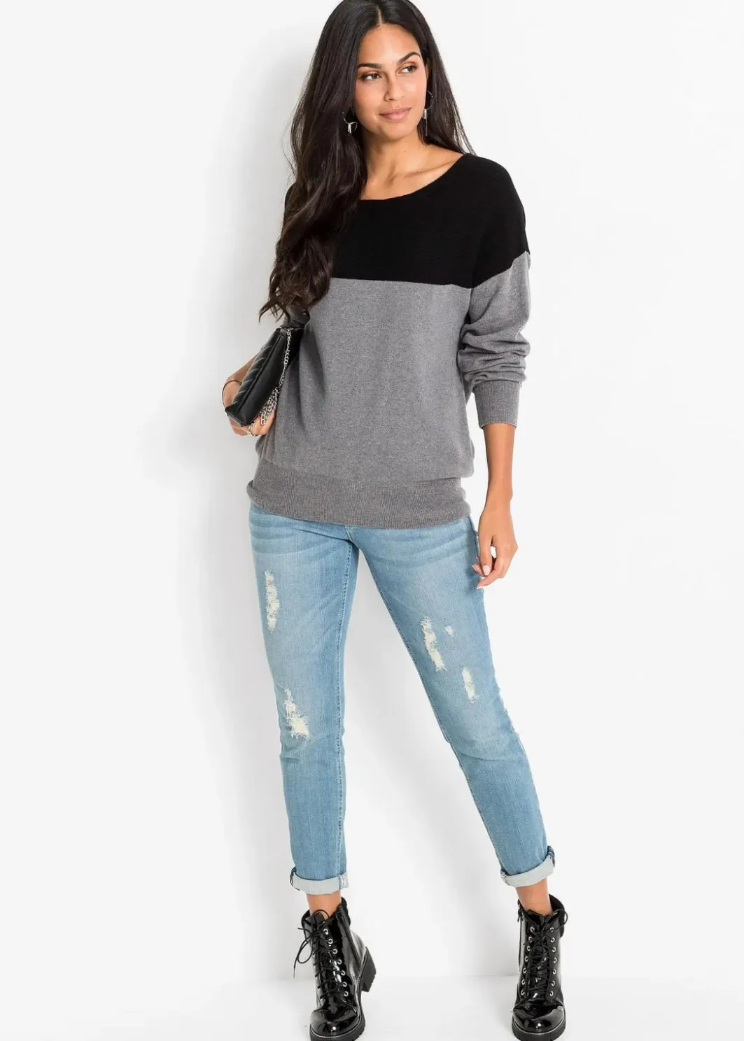 Damen bonprix Bekleidung·Umstandsmode|Bekleidung·Jeans|Oversize-Pullover