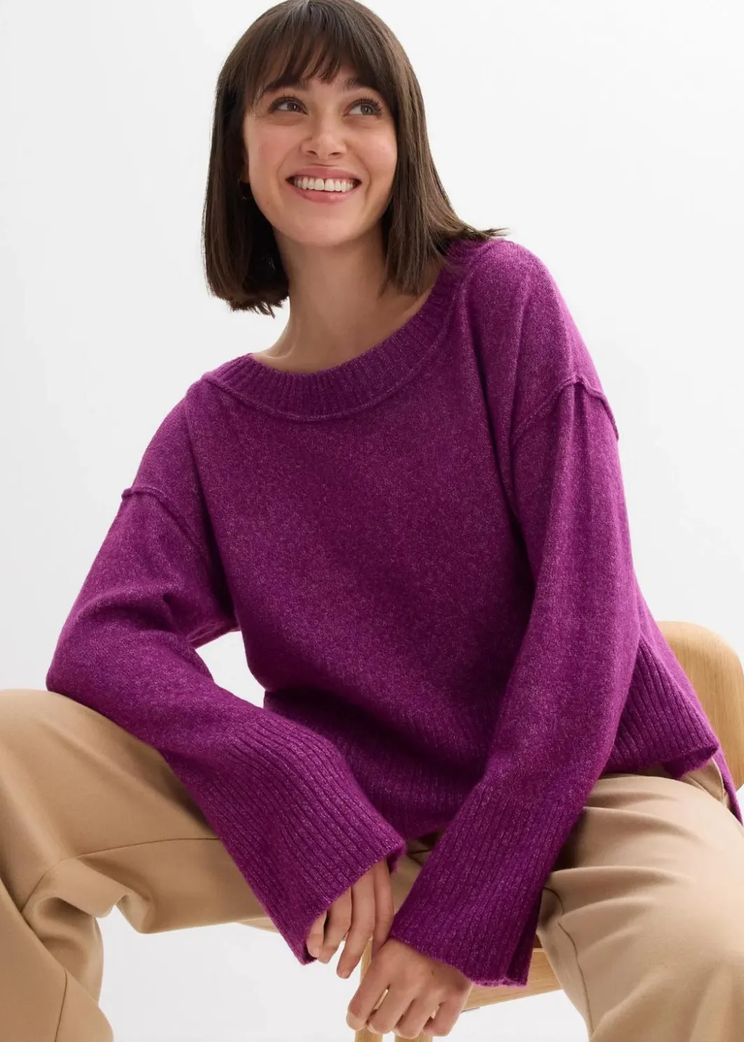 Damen bonprix Bekleidung·Umstandsmode|Strickmode|Oversize-Pullover