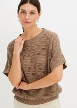 Online Oversize-Pullover aus Baumwoll-Mix Damen Bekleidung·Umstandsmode|Bekleidung·Jeans