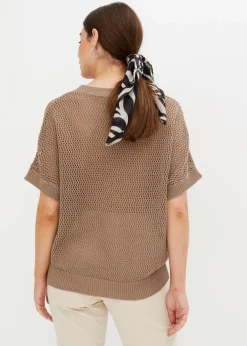 Online Oversize-Pullover aus Baumwoll-Mix Damen Bekleidung·Umstandsmode|Bekleidung·Jeans