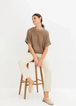 Online Oversize-Pullover aus Baumwoll-Mix Damen Bekleidung·Umstandsmode|Bekleidung·Jeans