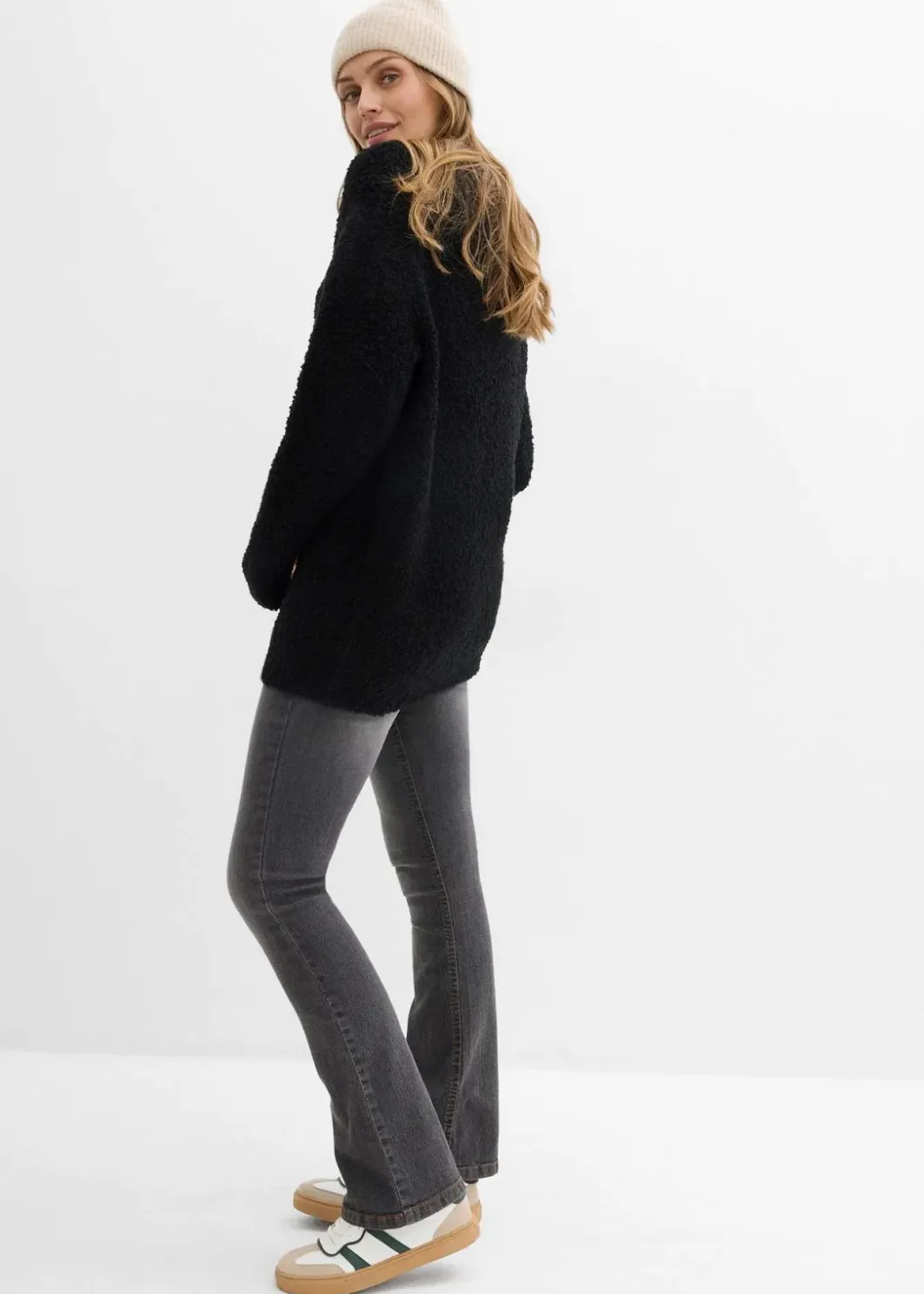 Damen bonprix Bekleidung·Umstandsmode|Strickmode|Oversize-Pullover aus Flauschgarn