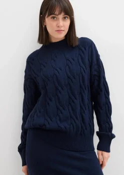 Outlet Oversize-Pullover aus softem Viskose-Mix Damen Bekleidung·Umstandsmode|Strickmode