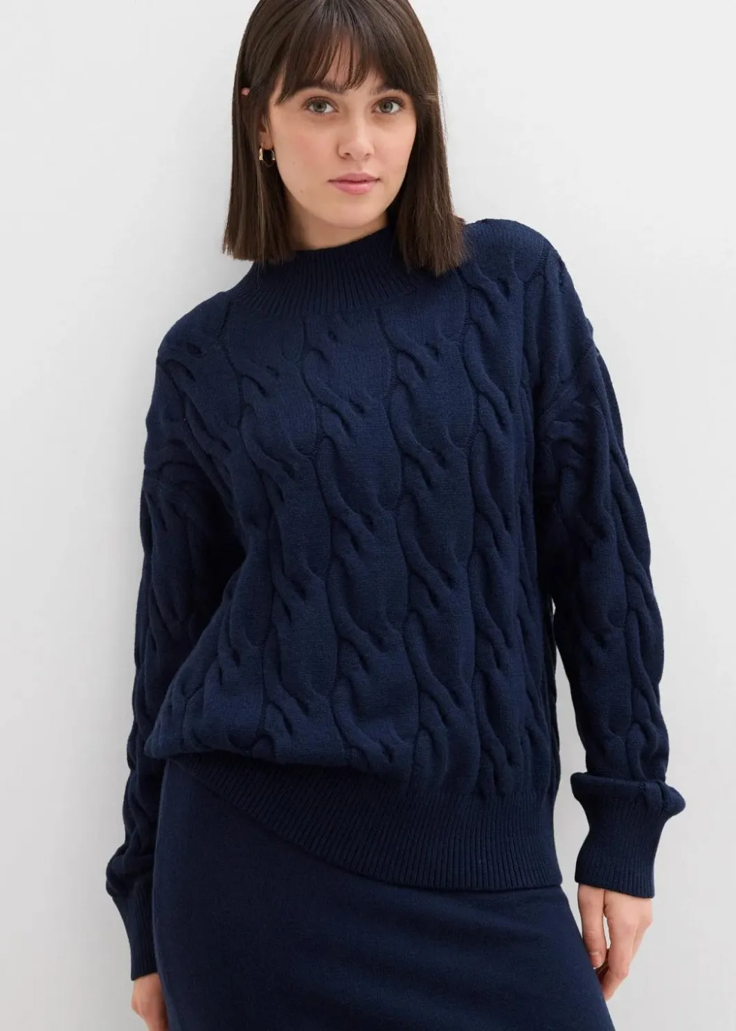 Outlet Oversize-Pullover aus softem Viskose-Mix Damen Bekleidung·Umstandsmode|Strickmode