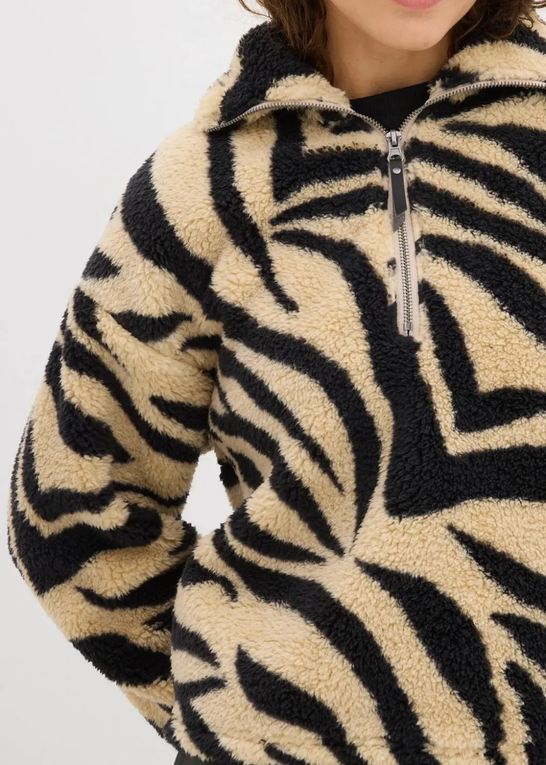 Damen bonprix Bekleidung·Umstandsmode|Bekleidung·Jeans|Oversize-Pullover aus Teddyfleece
