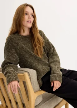 Online Oversize-Pullover aus weichem Chenille Damen Bekleidung·Umstandsmode|Bekleidung·Jeans