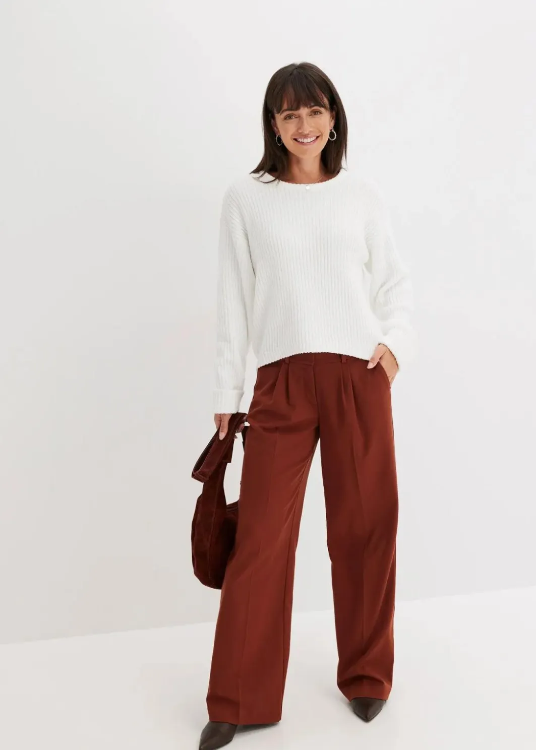 Damen bonprix Bekleidung·Umstandsmode|Bekleidung·Jeans|Oversize-Pullover aus weichem Chenille