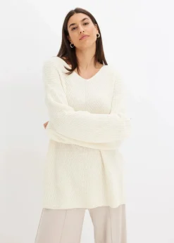 Damen bonprix Bekleidung·Umstandsmode|Strickmode|Oversize-Pullover aus Woll-Mix