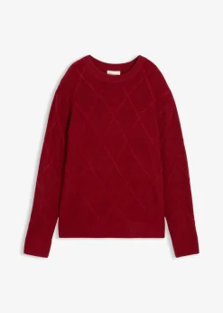 Damen bonprix Bekleidung·Umstandsmode|Pullover & Strickjacken|Oversize-Pullover aus Zopfstrick