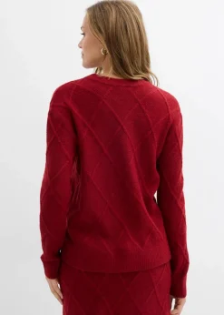 Damen bonprix Bekleidung·Umstandsmode|Pullover & Strickjacken|Oversize-Pullover aus Zopfstrick