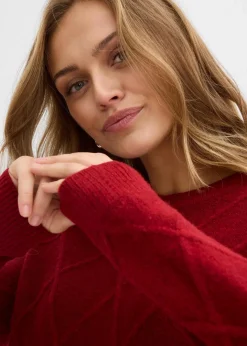 Damen bonprix Bekleidung·Umstandsmode|Pullover & Strickjacken|Oversize-Pullover aus Zopfstrick