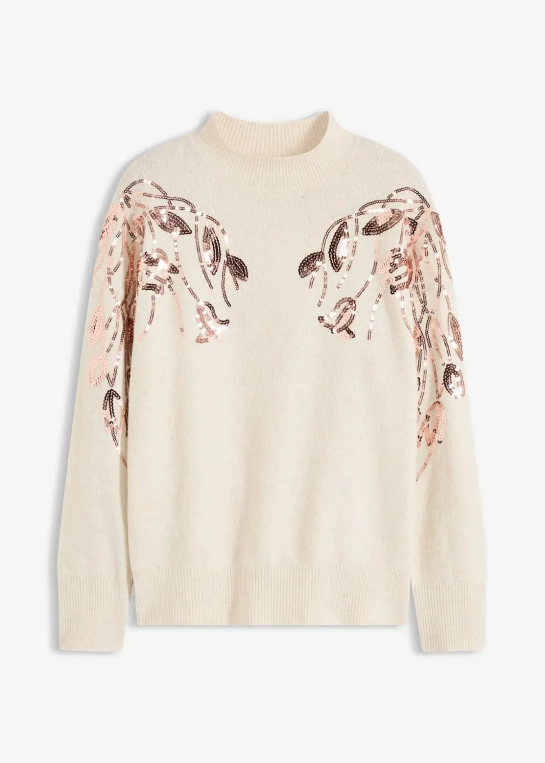 Damen bonprix Bekleidung·Umstandsmode|Bekleidung·Jeans|Oversize-Pullover mit Pailletten