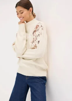 Damen bonprix Bekleidung·Umstandsmode|Bekleidung·Jeans|Oversize-Pullover mit Pailletten