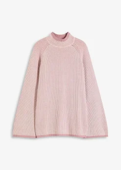 Damen bonprix Bekleidung·Umstandsmode|Strickmode|Oversize-Pullover mit Stehkragen