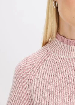 Damen bonprix Bekleidung·Umstandsmode|Strickmode|Oversize-Pullover mit Stehkragen