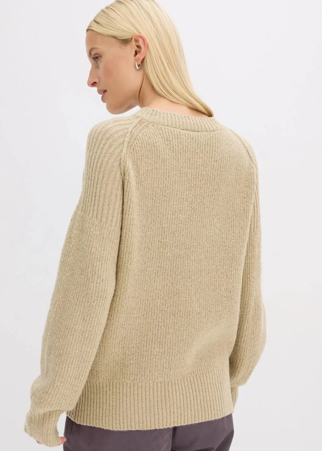 Outlet Oversize-Pullover mit V-Ausschnitt Damen Bekleidung·Umstandsmode|Strickmode